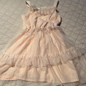 H&M little girls tulle glitter dress size 5T
